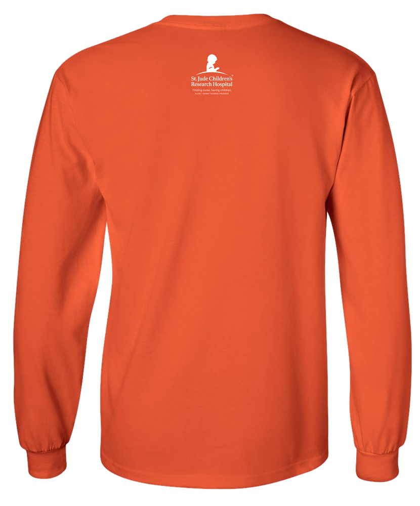 Youth Starburst Orange Long Sleeve T-Shirt